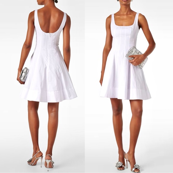 πΊπHPππΊ NWT Staud Wells Mini Dress White - Picture 4 of 16